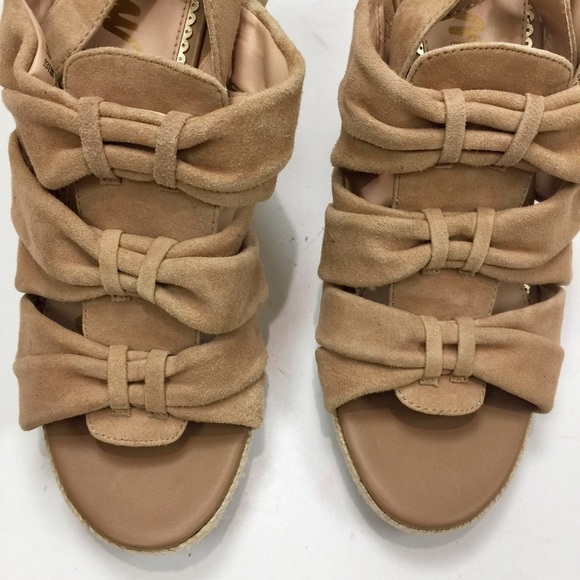 Sam Edelman Camel Tan Suede Awan Sandal Block Heel Espadrille Size 9 - Picture 4 of 13